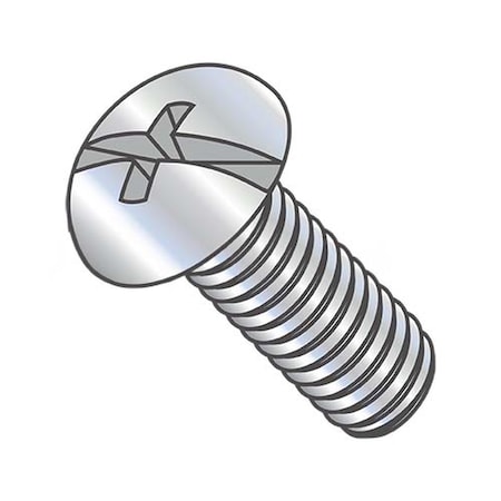 Usa Industrials #8-32 x 3 in Combination Phillips/Slotted Round Machine Screw, Zinc Plated Steel BULK-SCRW-5955